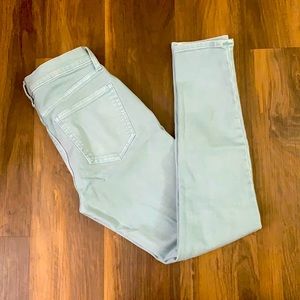 Baby blue Gap 25r high rise skinny jeans